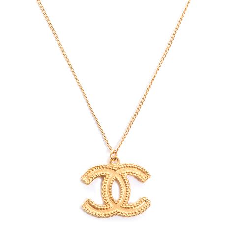 chanel gold chain necklaces